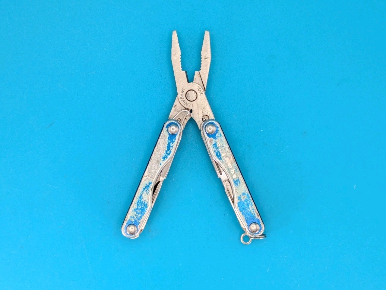 Leatherman Squirt P4 Multi-Tool, Key Ring, Retired, BLUE!