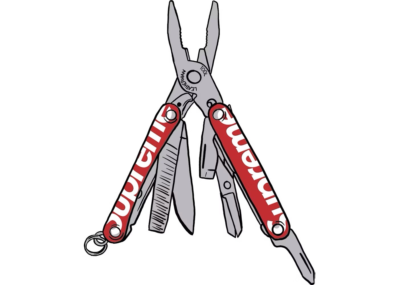 Supreme x Leatherman Squirt PS4 Red Multi-Tool SS21 Multitool