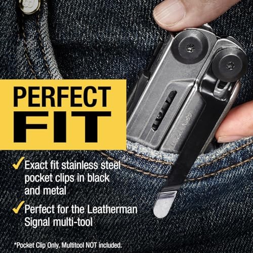 2-Pack Stainless Steel Pocket Clip – Perfect Fit for Leatherman Signal Multi-T