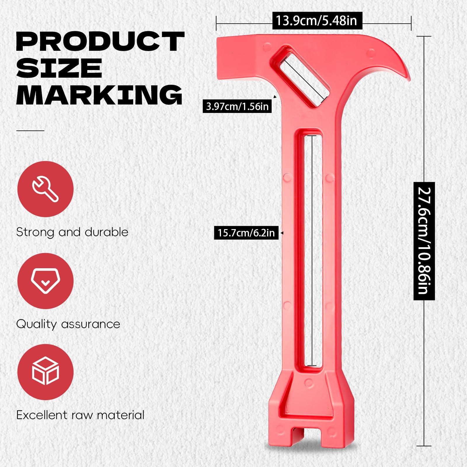 4-in-1 Emergency Tool – Gas & Water Shut Off Wrench, Non-Sparking Pry Bar, Ea…