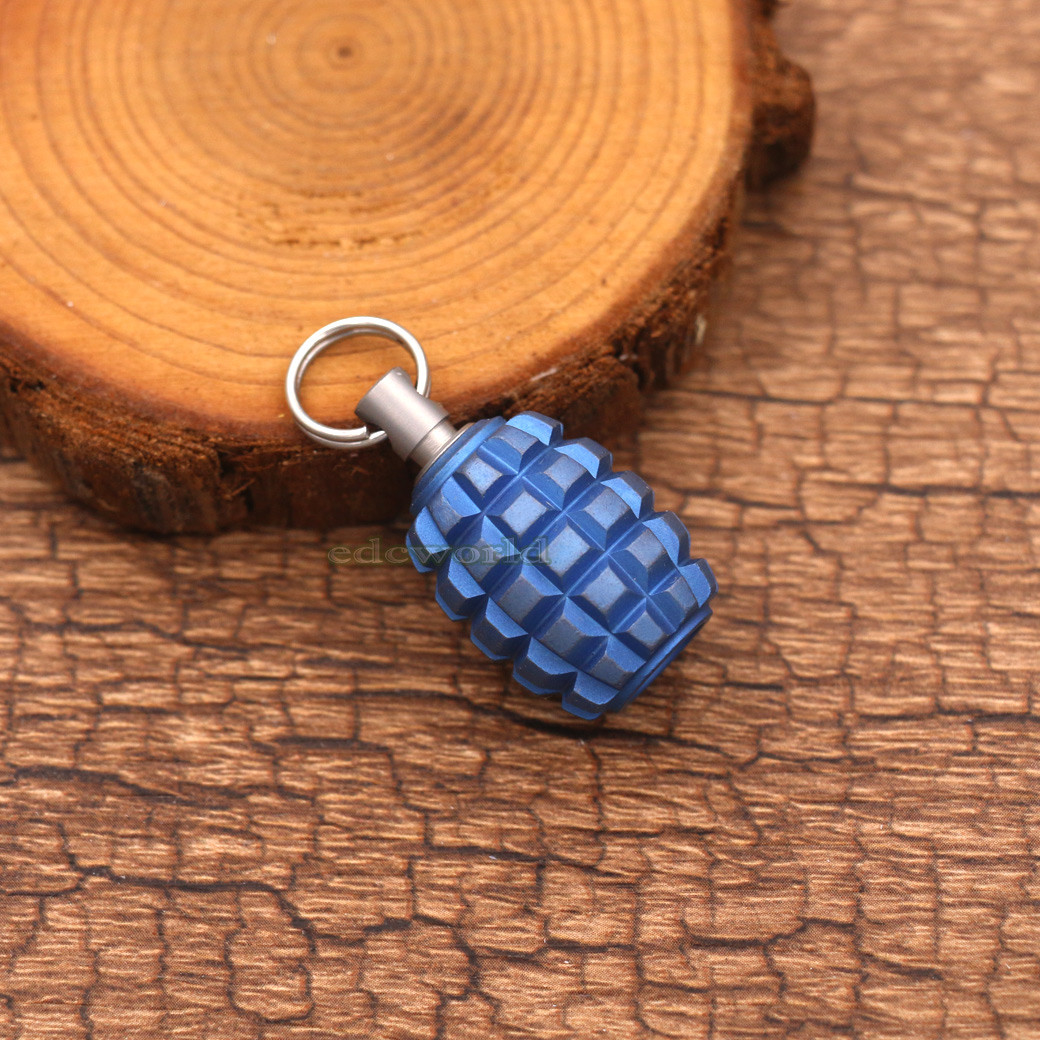 Titanium TC4 Parachute Cord Tool Lanyard DIY Bead Key Chain Pendant DZ-BBT EDC