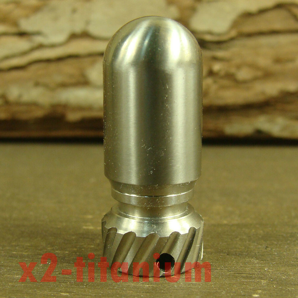 Titanium ” Bomb ” shaped Waterproof Capsule pill Bottle Key chain pendant XH540