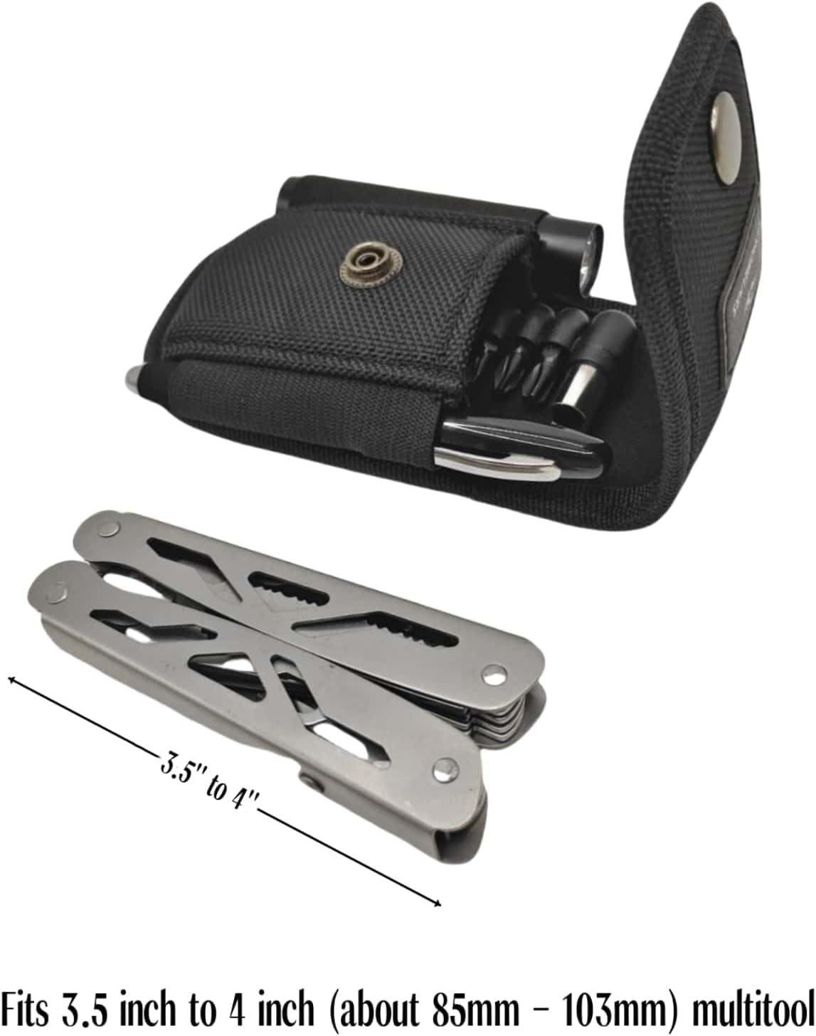 Multitool Snap Sheath Fits up to 4” Multitools,Tool Sheath for Leatherman,Gerbe