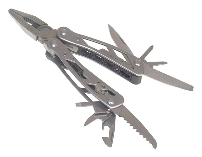 STANLEY 84-519 FOLDING MULTI-TOOL 12 IN 1 KNIFE PLIERS SAW FILE FAST SHIP2356665