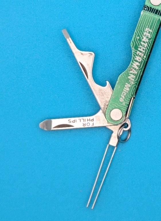 Custom Leatherman Micra Multi-Tool, Knife, Scissors, Key Ring! *A. PLISH*