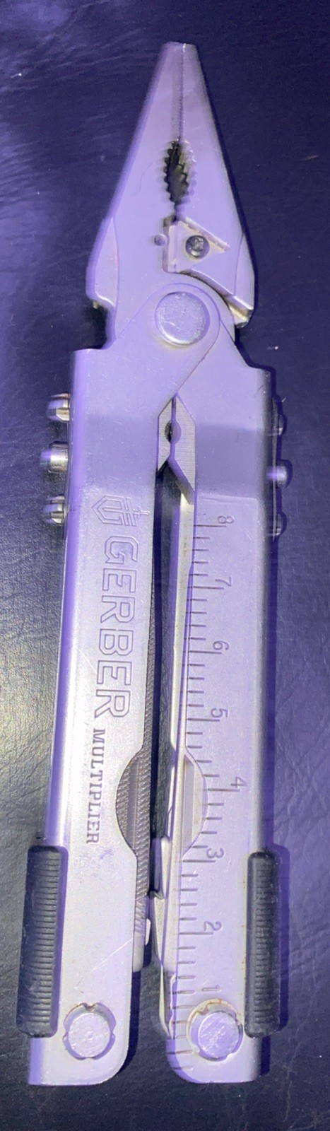 Gerber Silver Stainless Steel Multiplier w/ 12 Multi-Tools Needle Nose Pliers