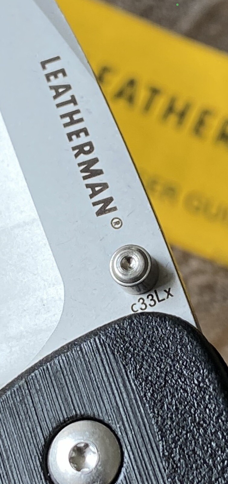 Leatherman Crater C33LX / C 33 LX Knife-Multitool; 420HC Combo Blade Launcher