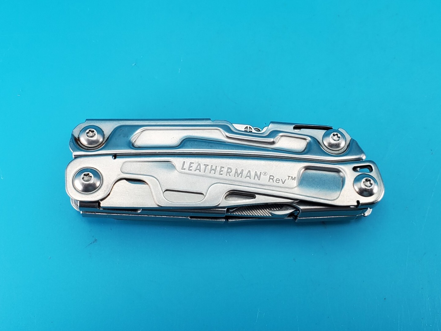 Leatherman Rev 3.8″ Multi-Tool, Stainless! NICE!