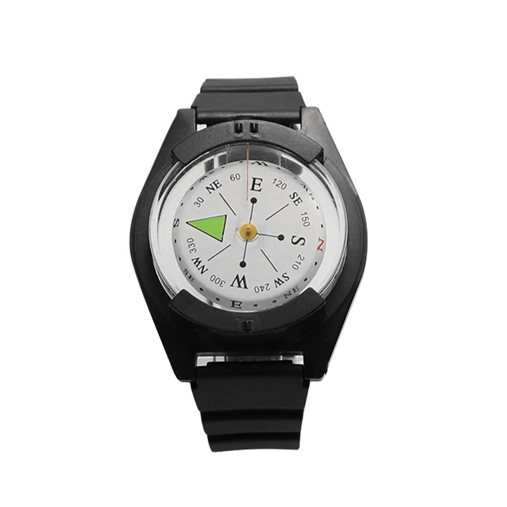 Reloj de pulsera portátil para exteriores, resistente al agua, estilo brújula
