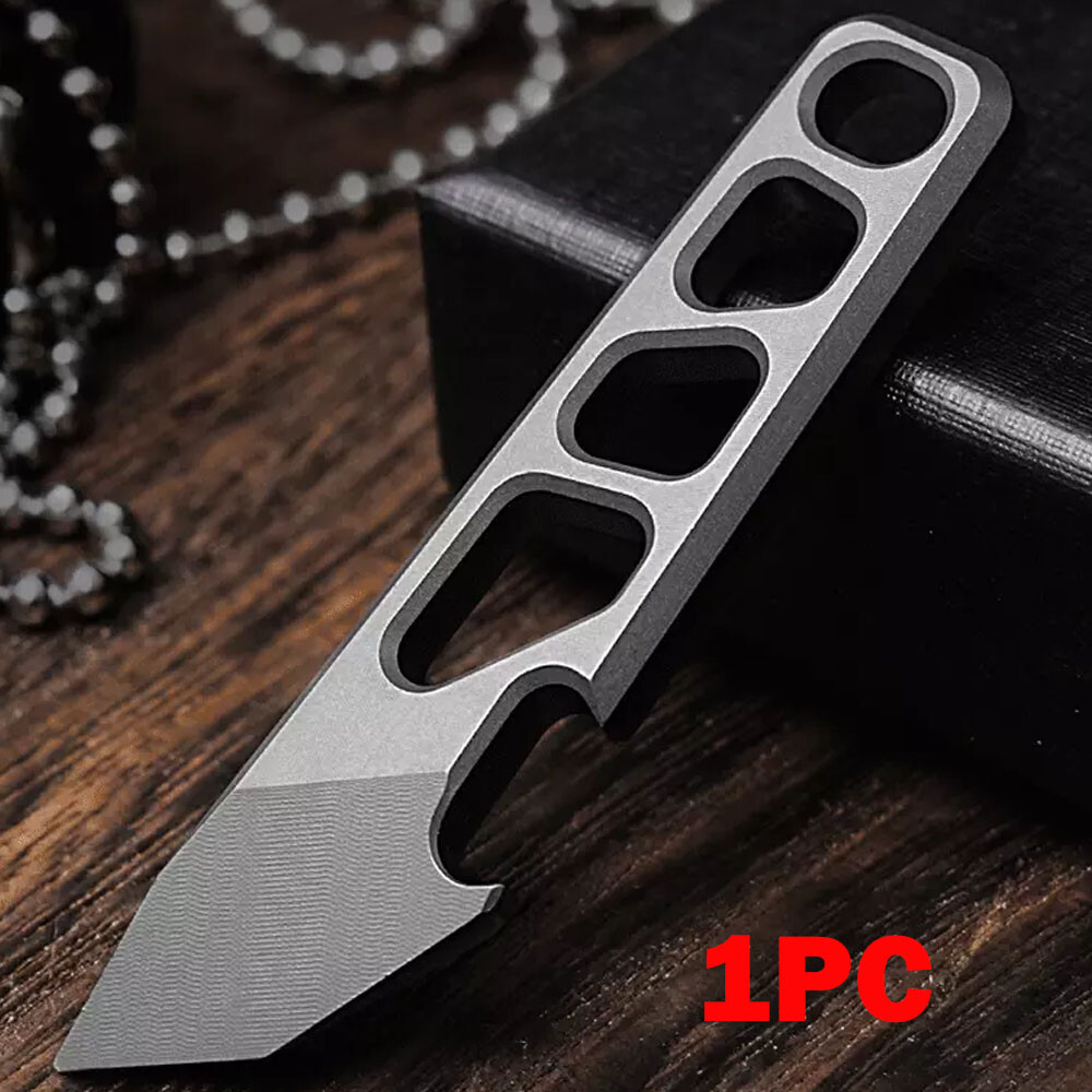 For EDC Titanium Alloy Multi Tool Pry Bar Crowbar Bottle Opener Pendant Gift US