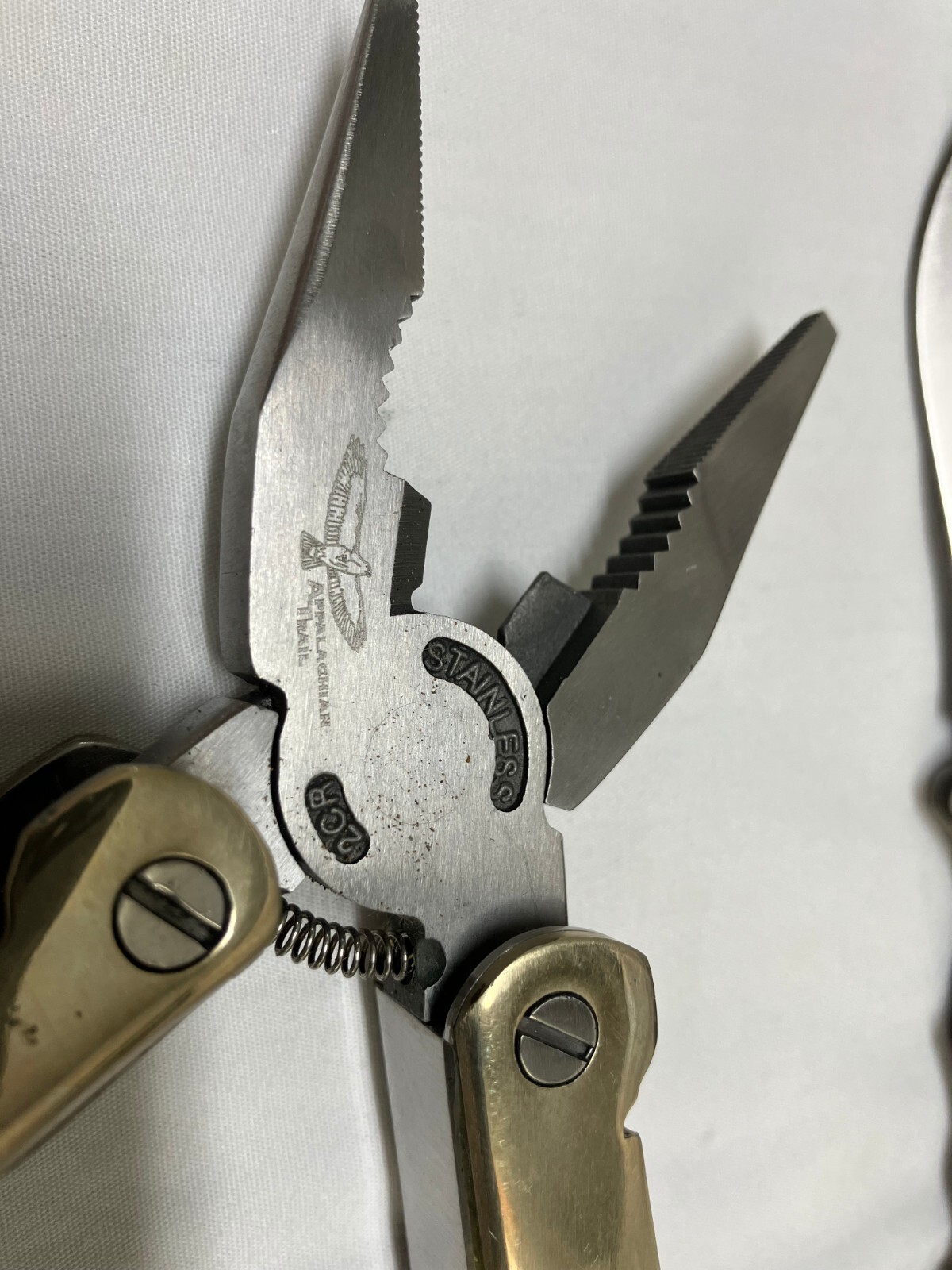 Appalachian Trail Multitool and Knife Set in Belt Case Knives Pliers Saw More