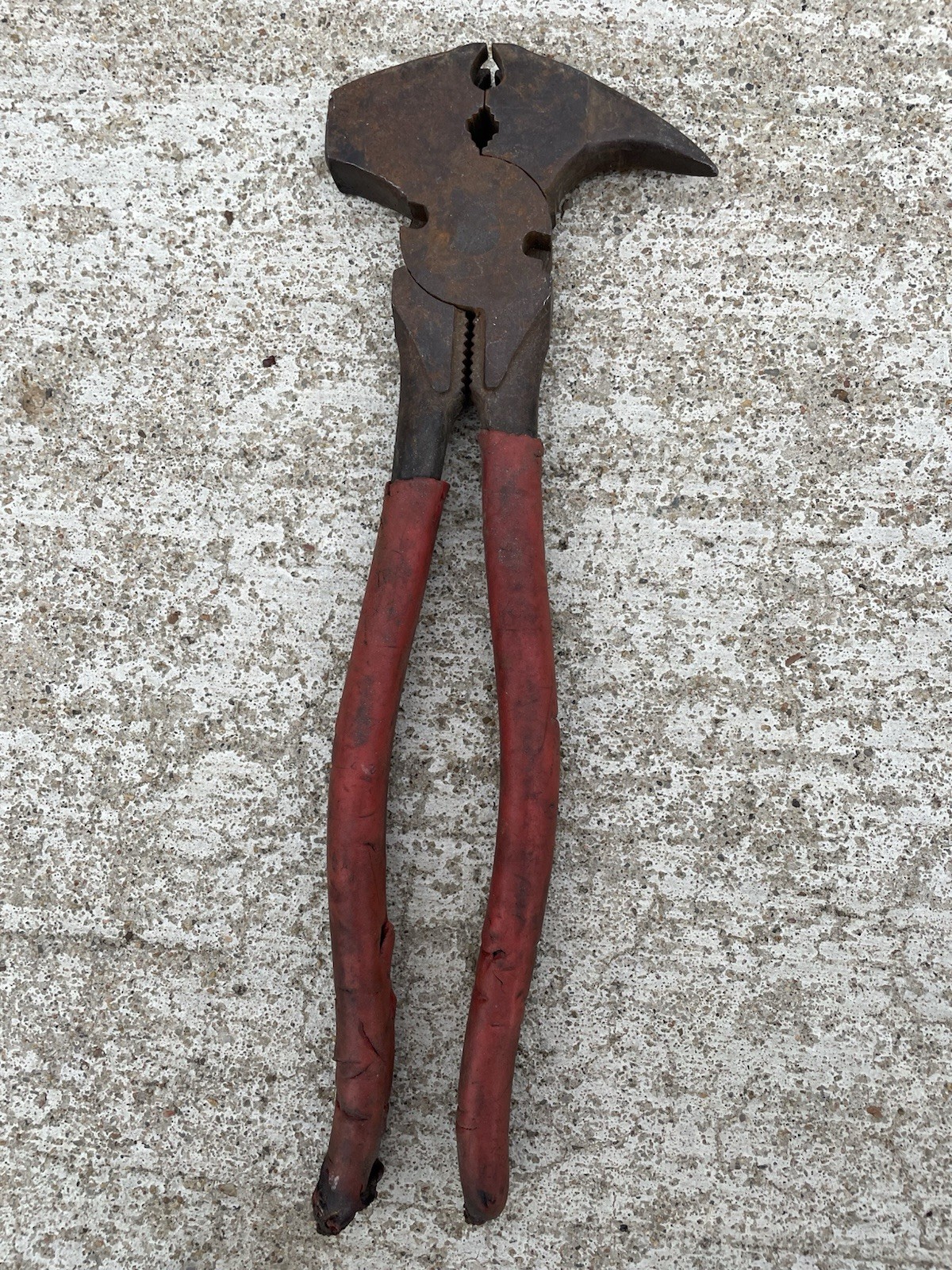Vtg Multi Purpose Adjustable Hand Pliers Hammer Wrench Multifunction Tool NL