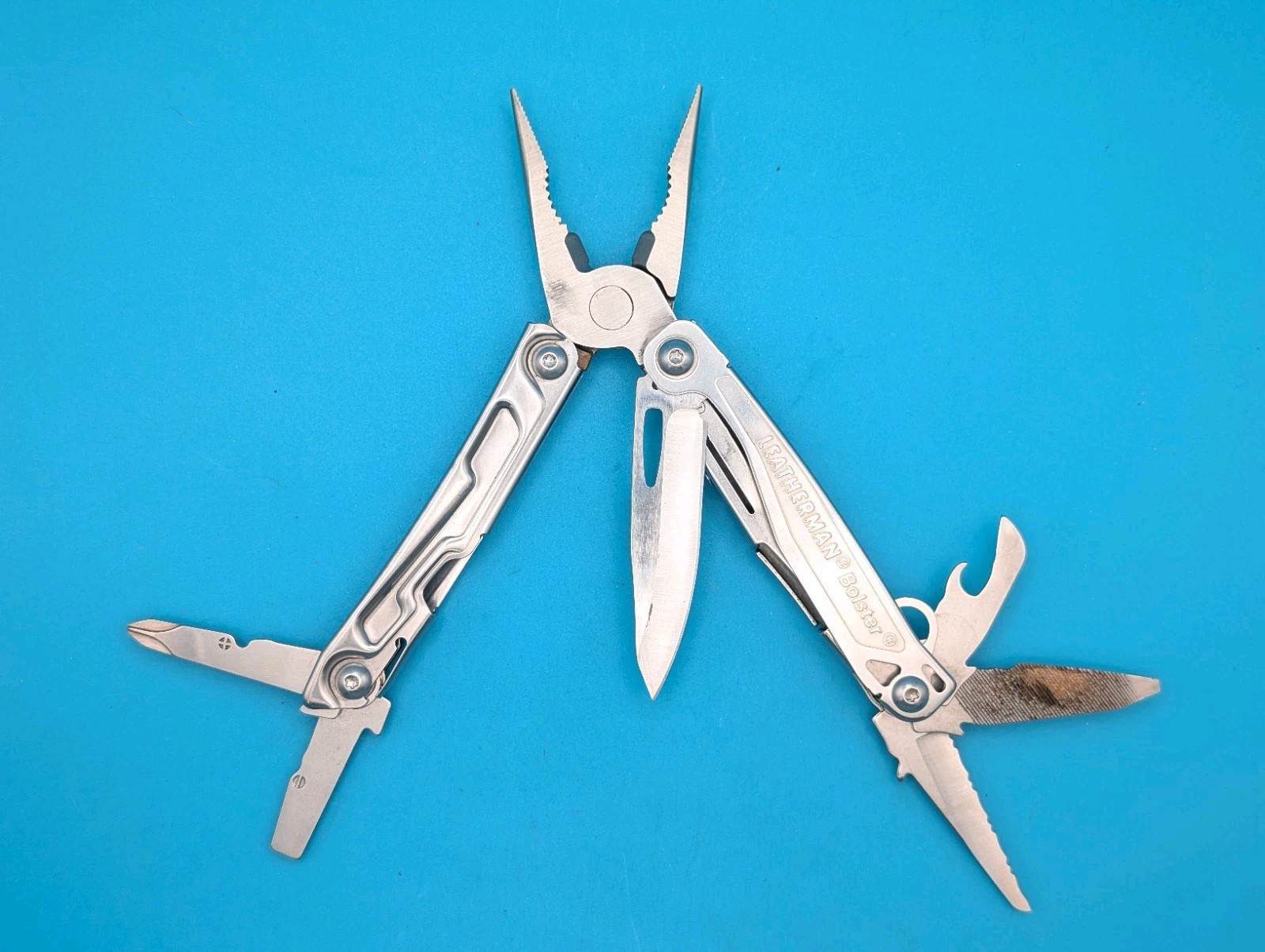 Leatherman Bolster 13 Tool Stainless Steel Multi-Tool! USED