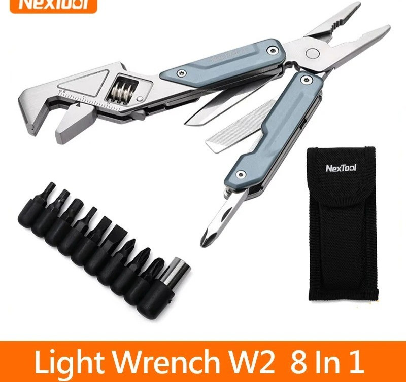 8 in 1 Multi Tool Pliers Folding Wrench Screwdriver EDC Tool