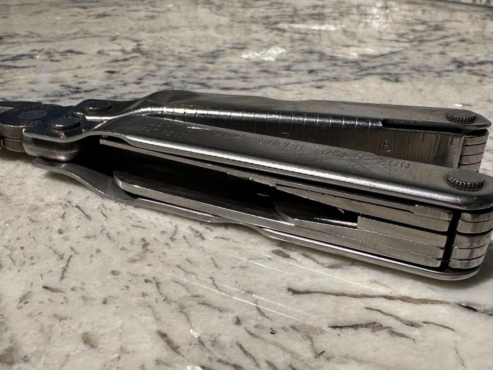 LEATHERMAN Super Tool 200 Vintage Retired USA Multi-Tool Stainless Preowned GUC