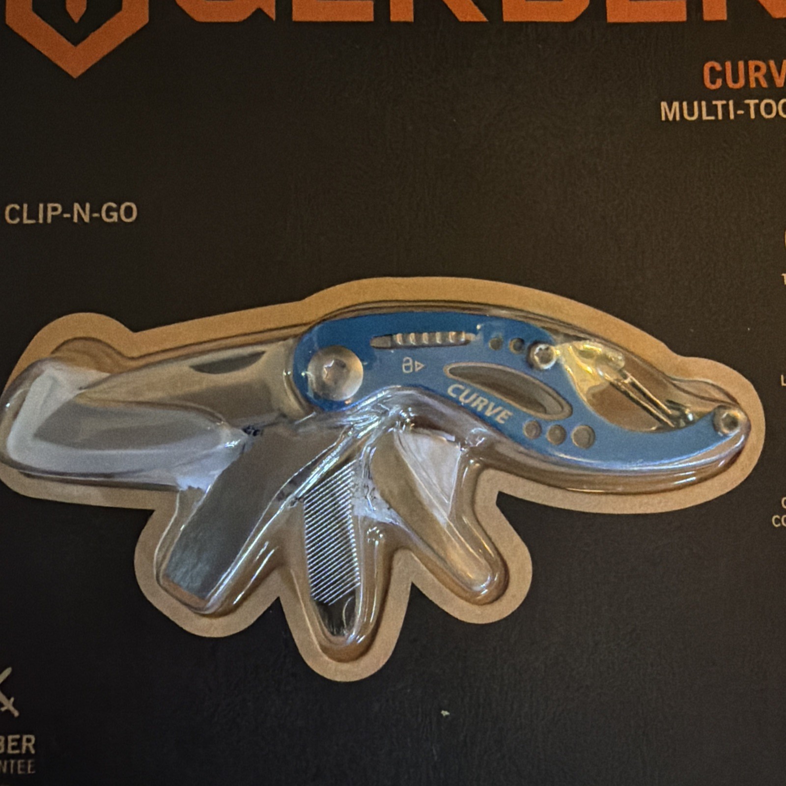 Gerber Curve Multi-Tool New Blue Clip N Go 6 In 1 Tool