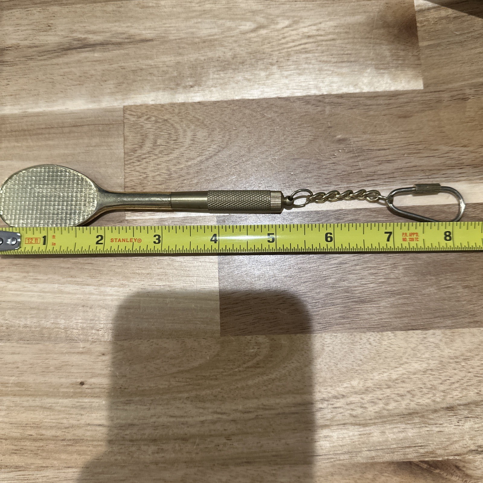 Vintage Tennis Racket Keychain Screwdriver Set 3 Interchangeable Bits w/ Box
