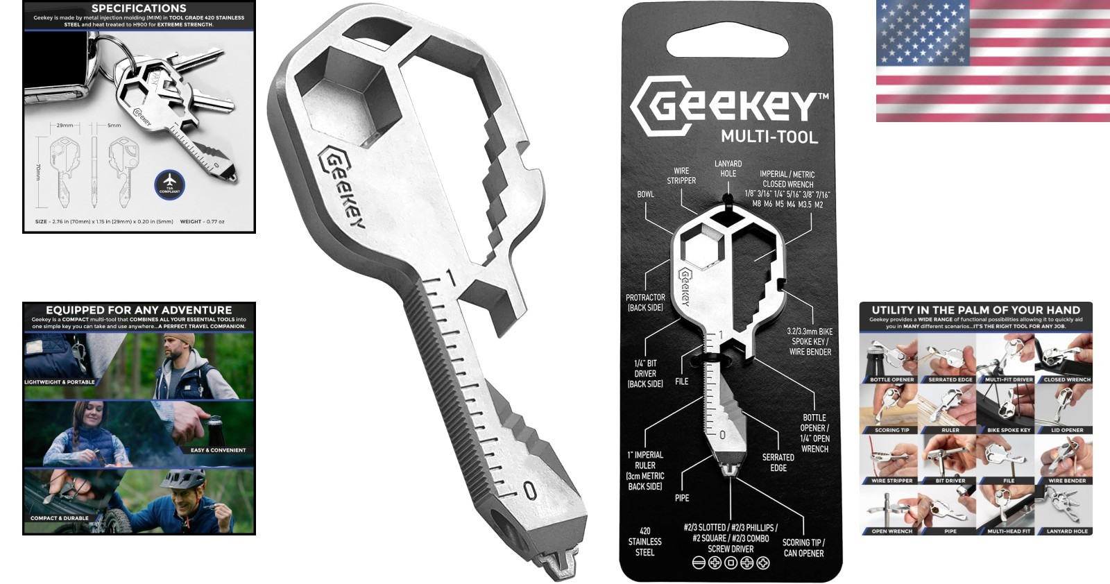 TSA-Approved EDC Tool – Bottle Opener Keychain