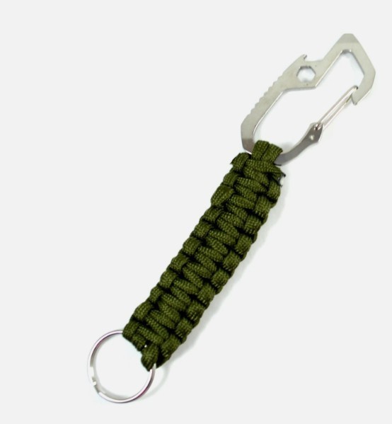 Paracord Multitool 7 Functions Wrench Serrated Edge Carabiner Bottle Opener