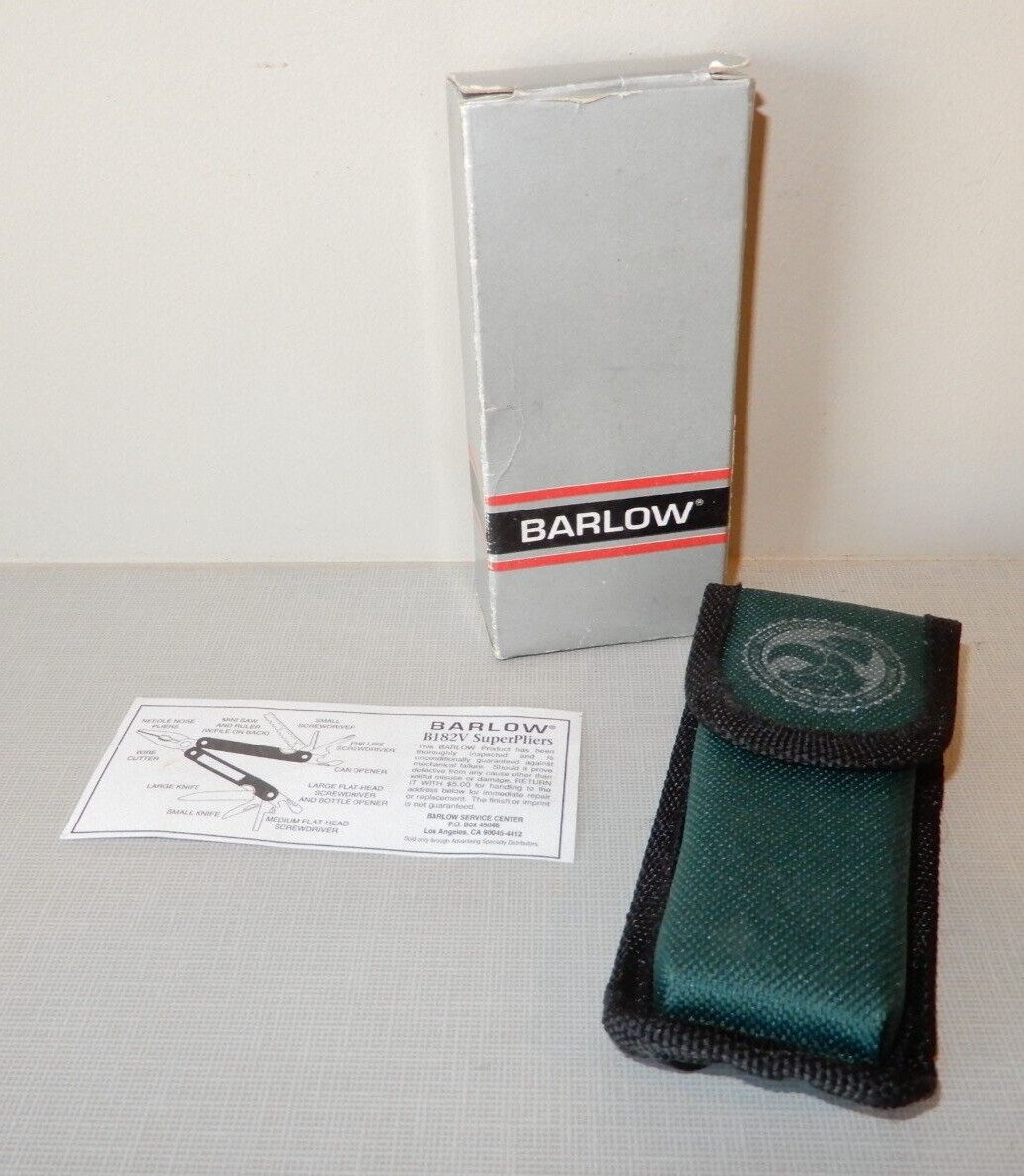 NIB Barlow B182V SuperPliers Multitool with ARCO logo
