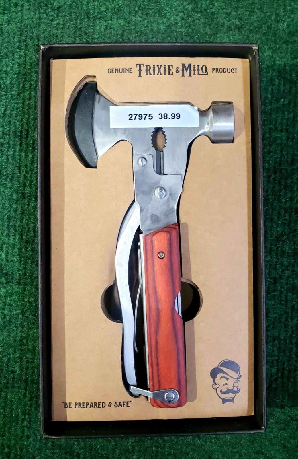 Axe 9 in 1 multi-tool All-in-one tool Axe, Hammer, Saw & More, Great Gift Idea