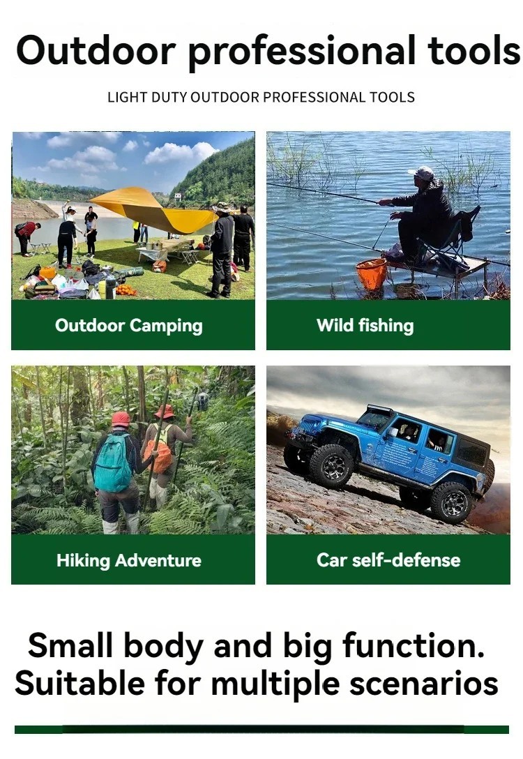 Camping Survival Shovel Stainless Steel Multifunction Tool.