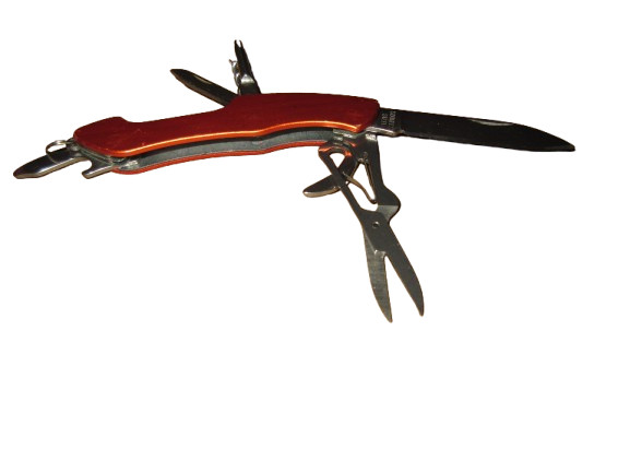 Ozark Trail Orange Multi-Tool Pocket Knife with Stainless Steel Blade & Tools