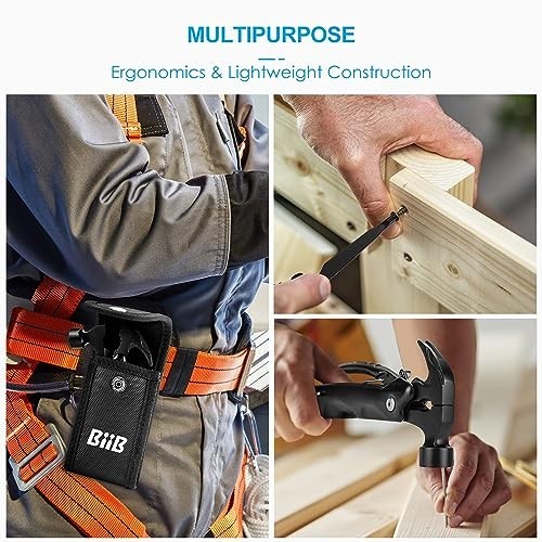 12-in-1 Hammer Multitool – Camping Essentials, Gifts for Men & Dads, Survival Ge