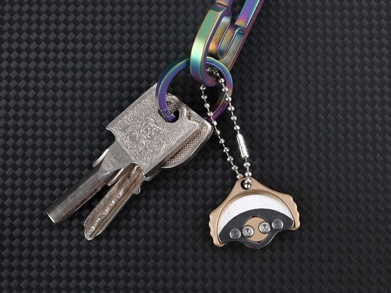 Mini Brass Creative Pocket Keychain Knife Portable Outdoor EDC Pendant Tool