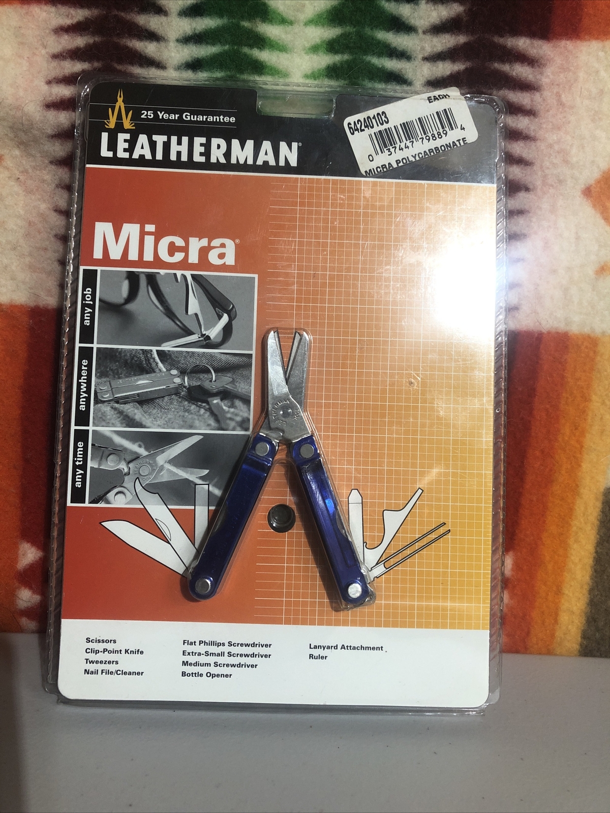 Leatherman Micra Blue translucent NOS RARE sealed