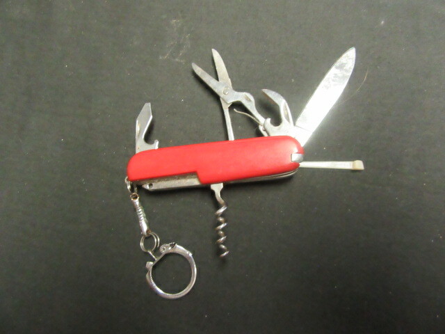 Red Handle Stainless Multitool Pocket Knife c40