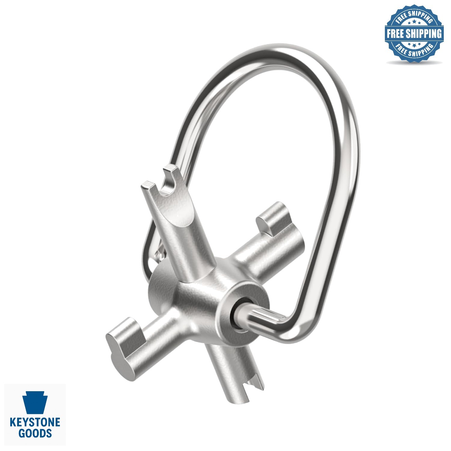 HVAC 4-in-1 Locking Cap Key for R22 & 410A Refrigerants