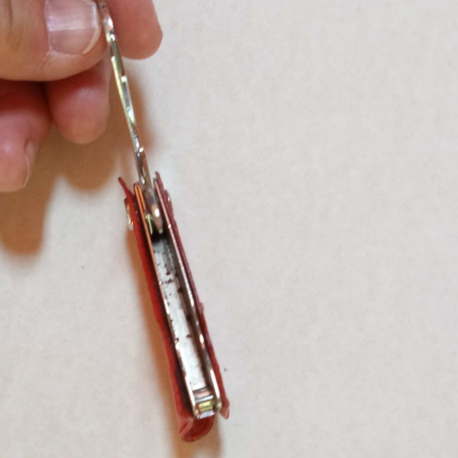 3-in-1 Pocket Multi-Tool Knife Nail File Bottle Opener 2in Blade Red Case