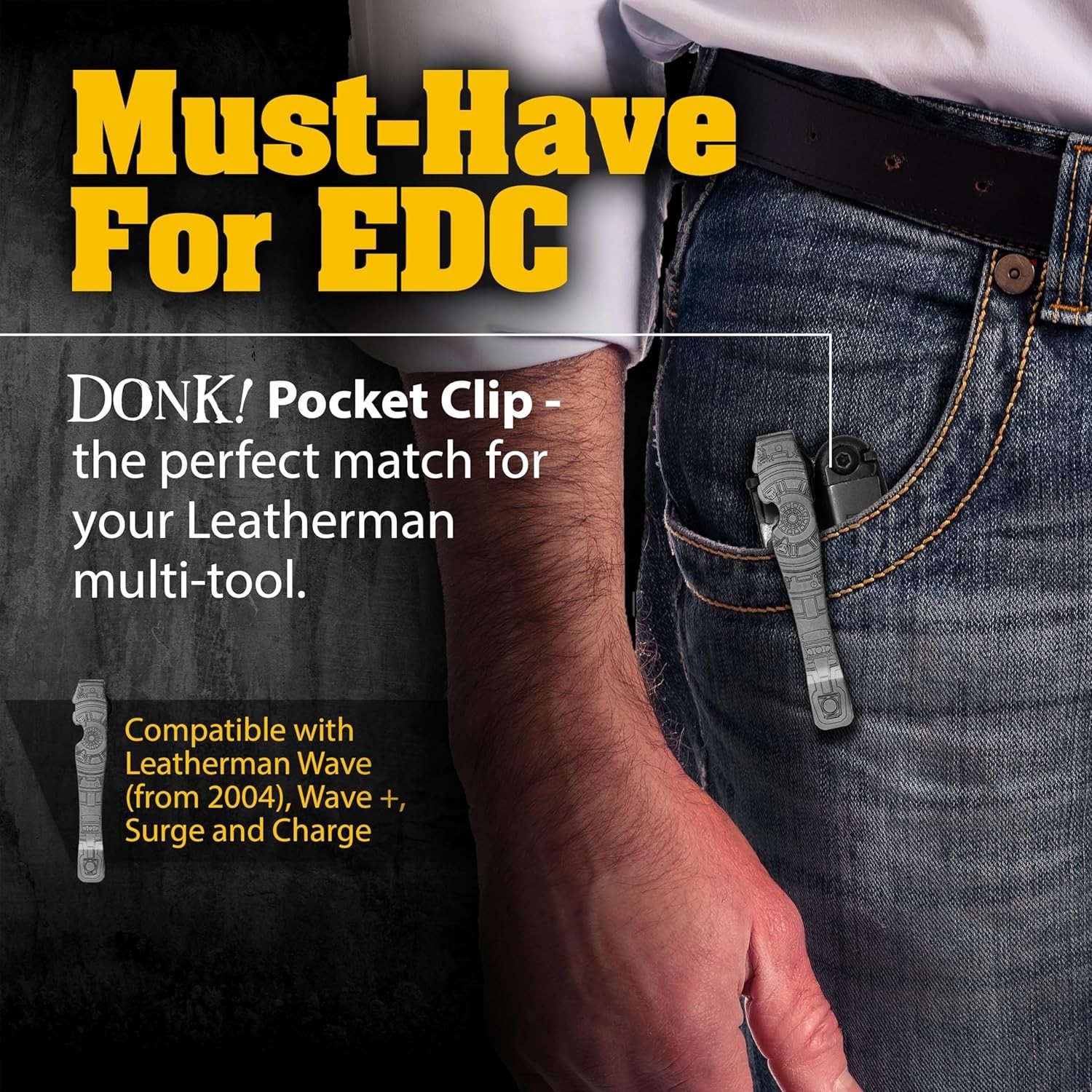 Pocket Clip for Wave, Wave Plus+, Alpha, Surge & Charge AL, ALX, Ti, XTi – Ti…