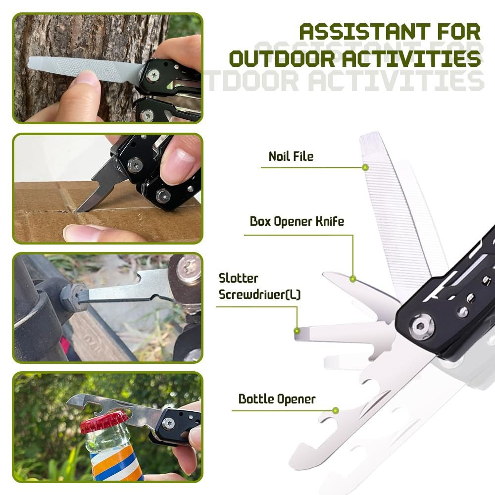 14 in 1 Multitool Pliers Gives One Whistle as a Gift, Professional Pocket Pli…