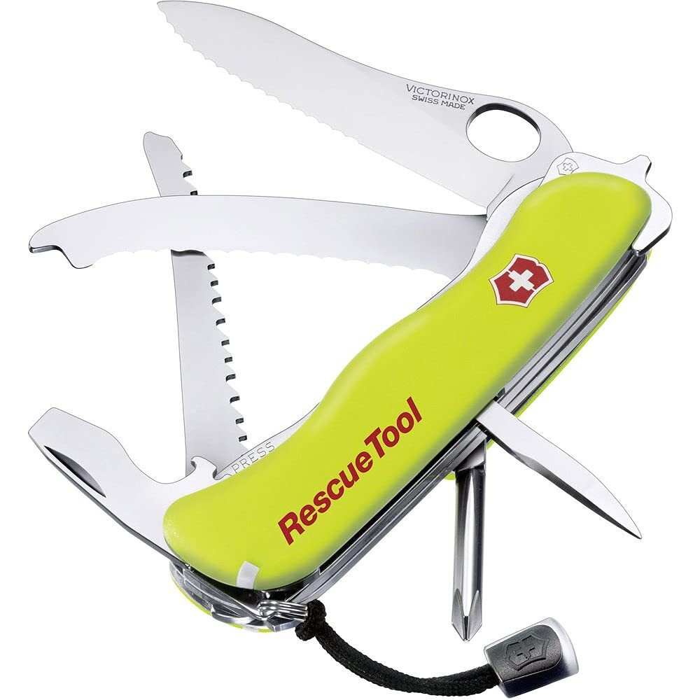 Victorinox Rescue Tool 15 Function Swiss Knife Including Glass Cutter Saw and