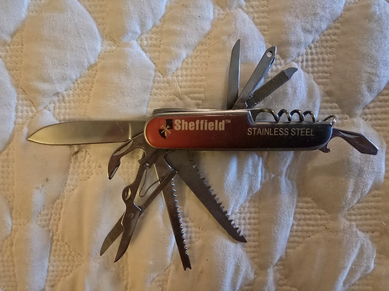 Sheffield Multitool Set 4 Piece Missing 2 Pieces Stainless Steel Original Box