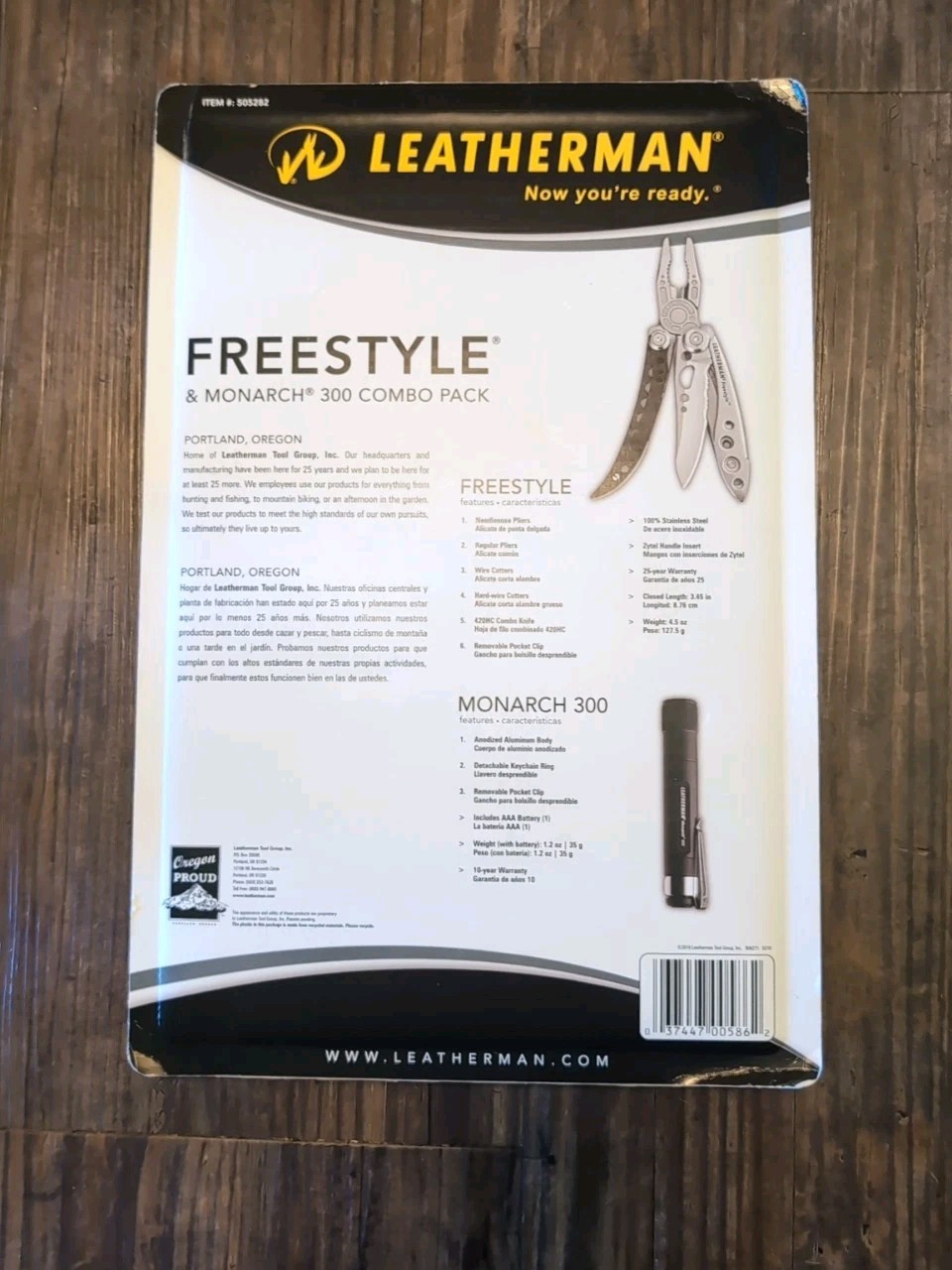 Leatherman Freestyle Stainless/Black + Monarch 300 Combo Pack