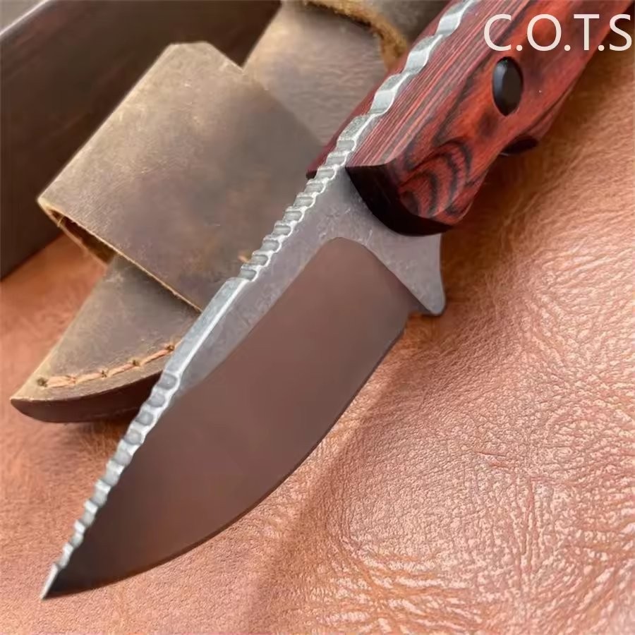 Wood Handle Hunting Camping Survival EDC Multi Tool Outdoor Equipment With Sheat
