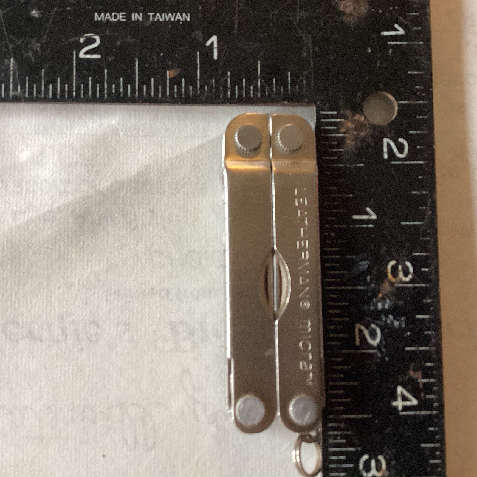 Pocket Wonder Tool LEATHERMAN MICRA Hand Held MULTI Function USA Made Chrome