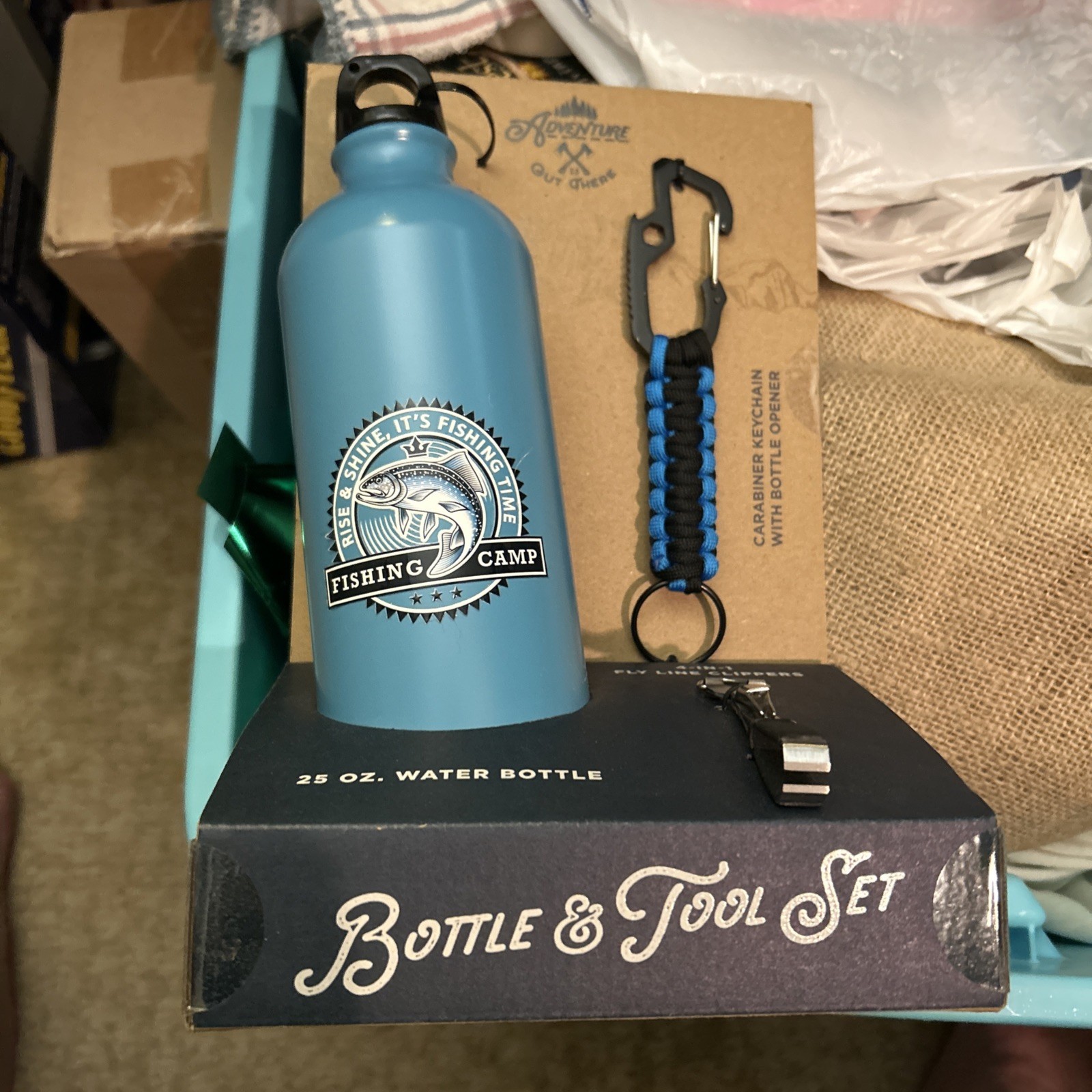 Adventure Water Bottle & Fishing Tool Set