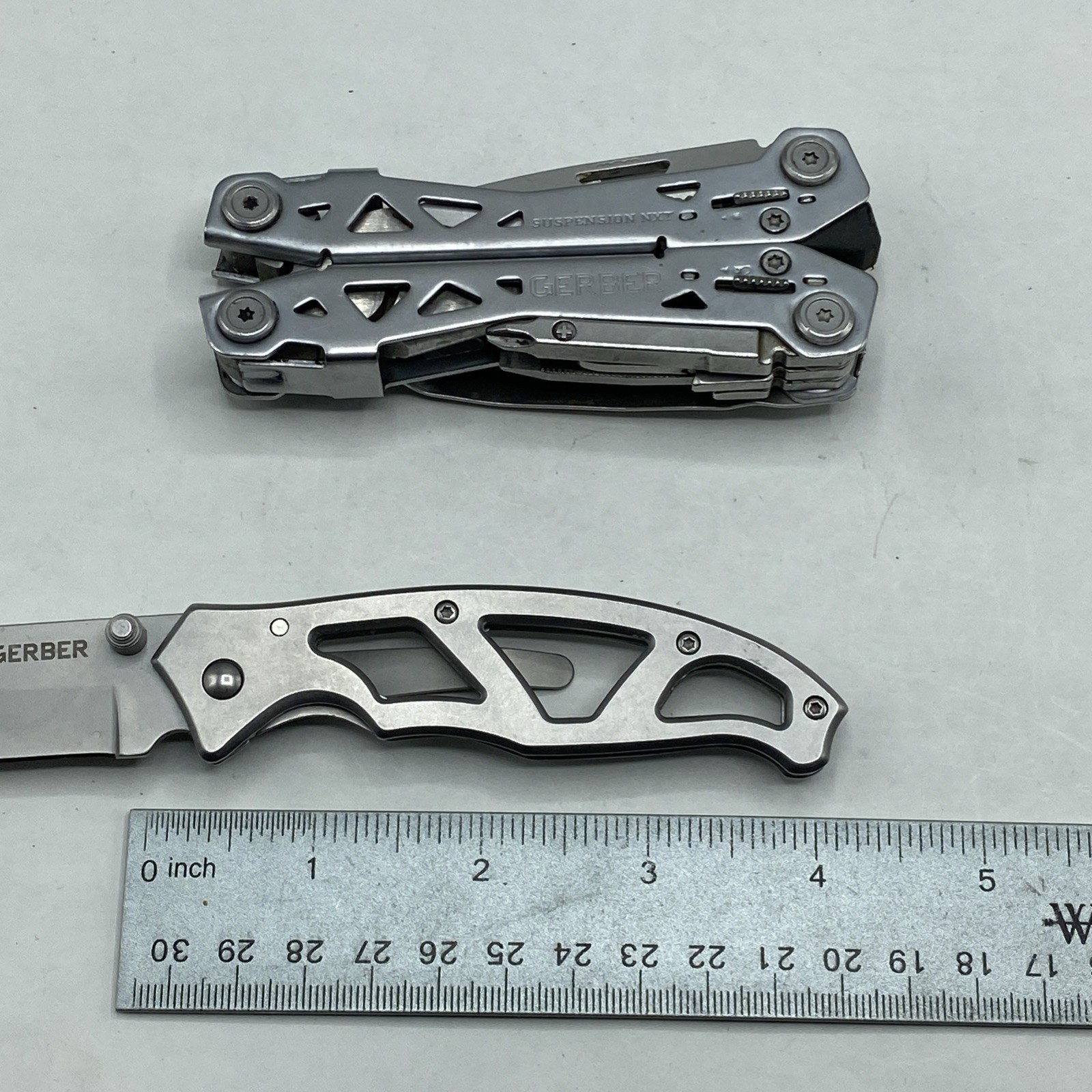 Gerber Suspension NXT & Paraframe I Knife Combo – Silver