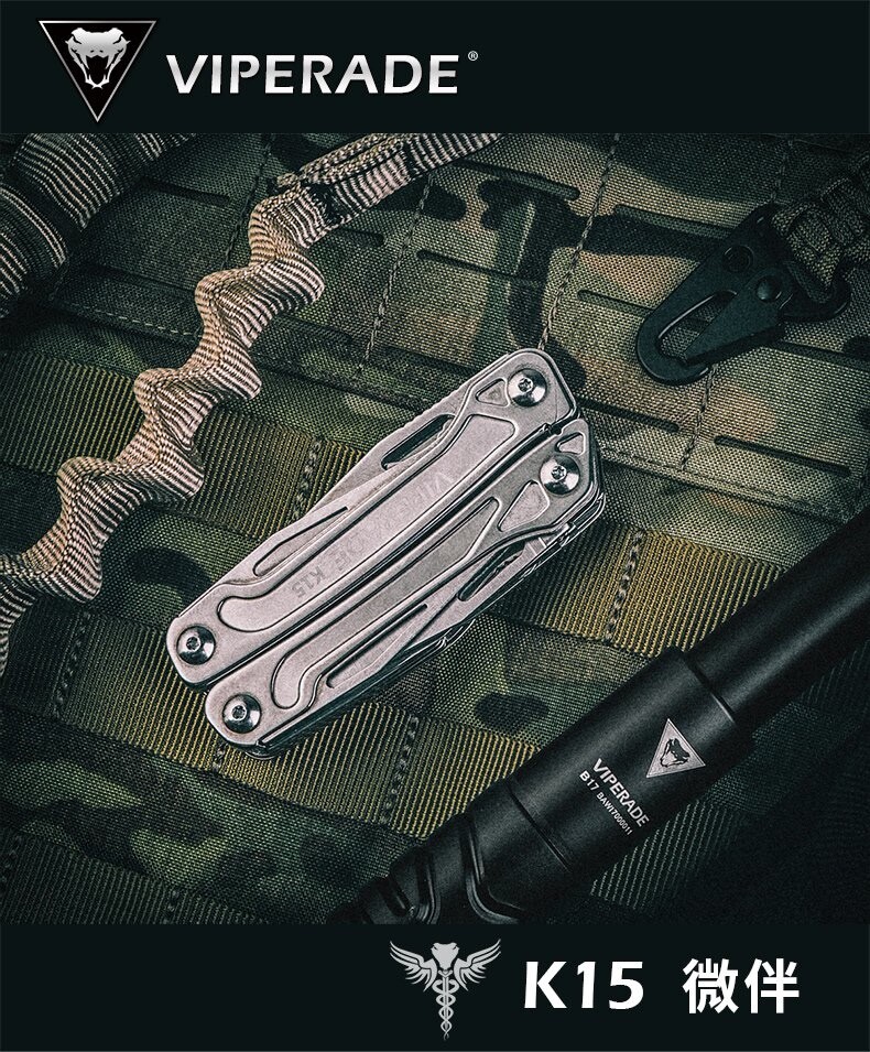 VIPERADE K15 multi-function tool pliers outdoor survival folding knife