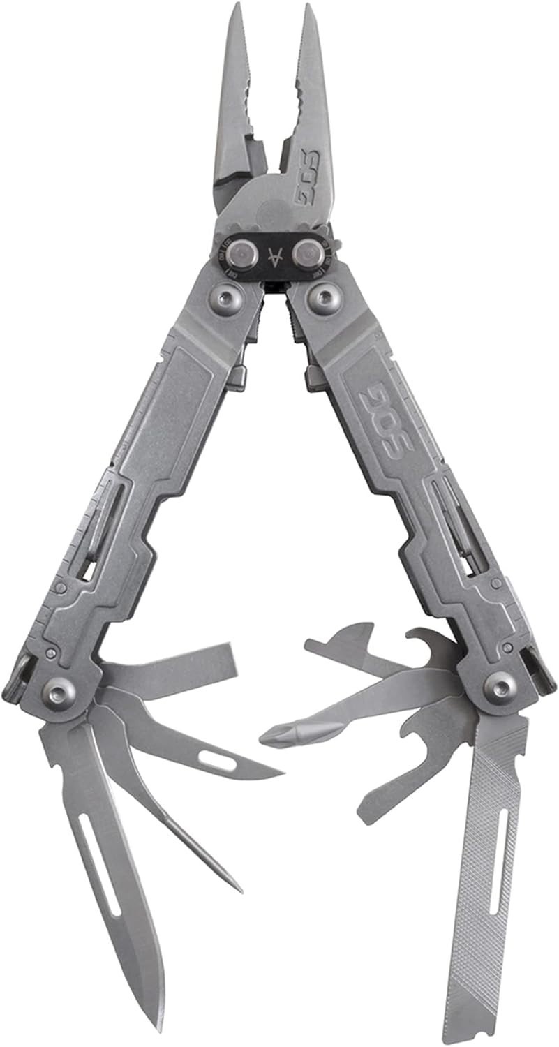Versatile PowerAccess One-Handed Multi-Tool with Magnetic Hex Bit – 18 Features