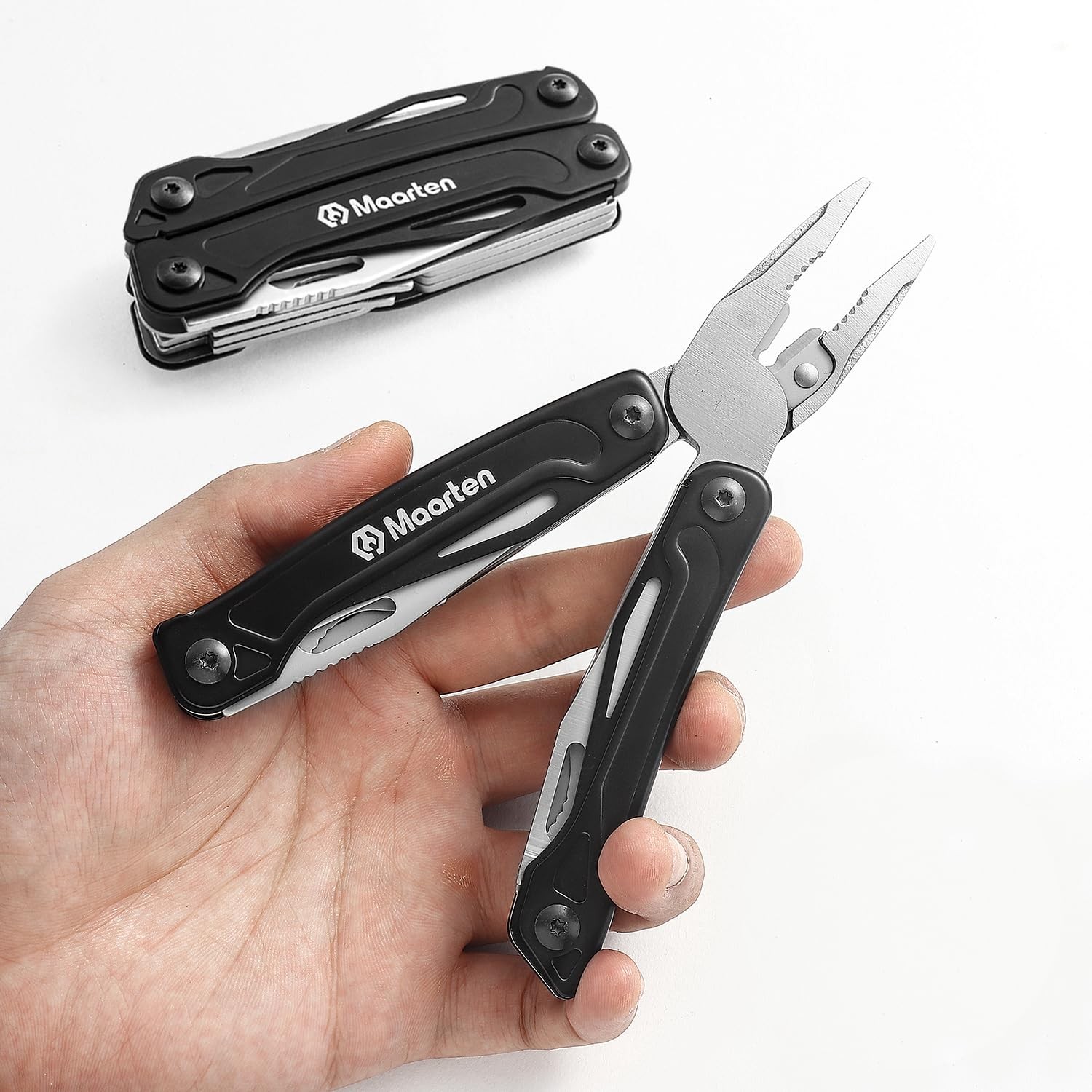 Multitool Pliers, 13 in 1 Stainless Steel Pocket Multi Tool Pliers with Pocke…