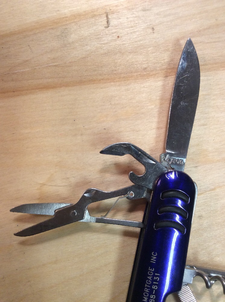 Clearwater Mortgage Inc Myron Stainless Steel 7 Multi Tool Pocket Knife Keychain
