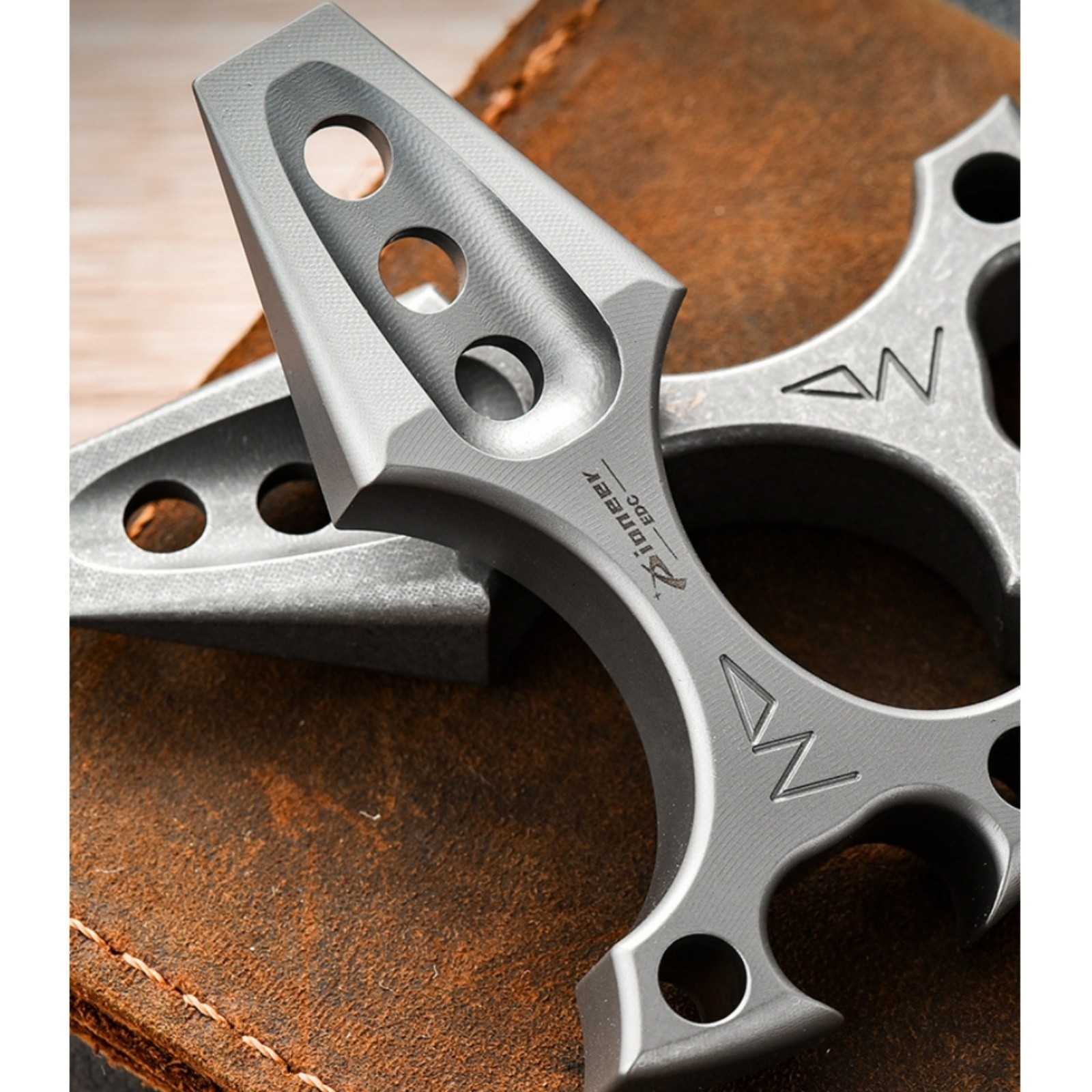 Titanium Alloy EDC Hand Grip Multi-Tool Bottle Opener Keychain Pendant Portable