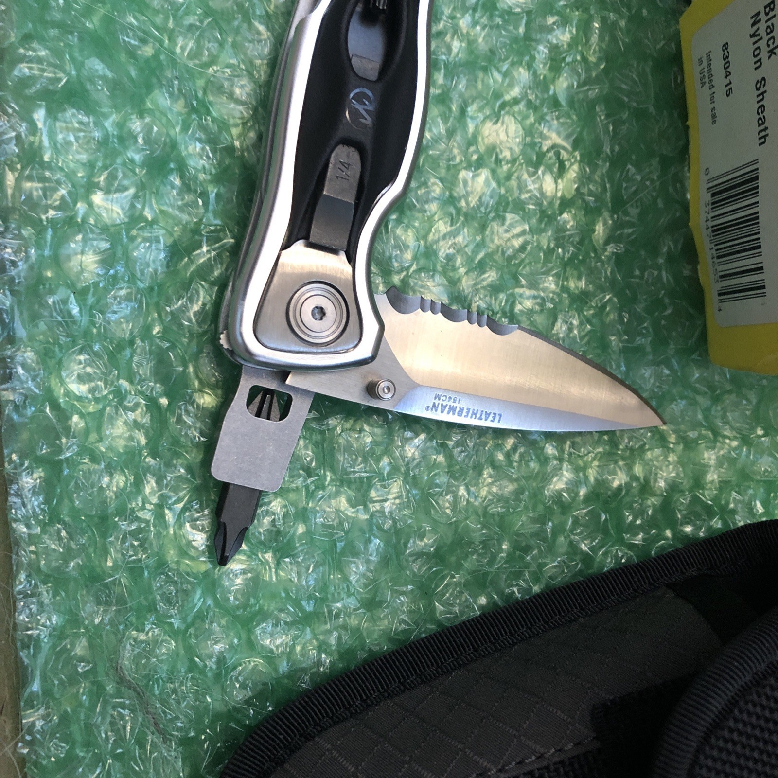 Leatherman E307x knife w/Serrated Blade (Similar to e306x e304x Expanse Series)