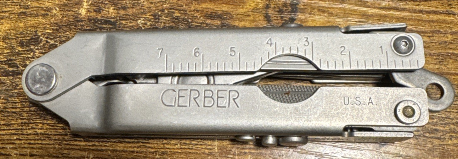 Gerber Multiplier Tool Pocket Knife #55800 In Box~Vintage~Broad Nose