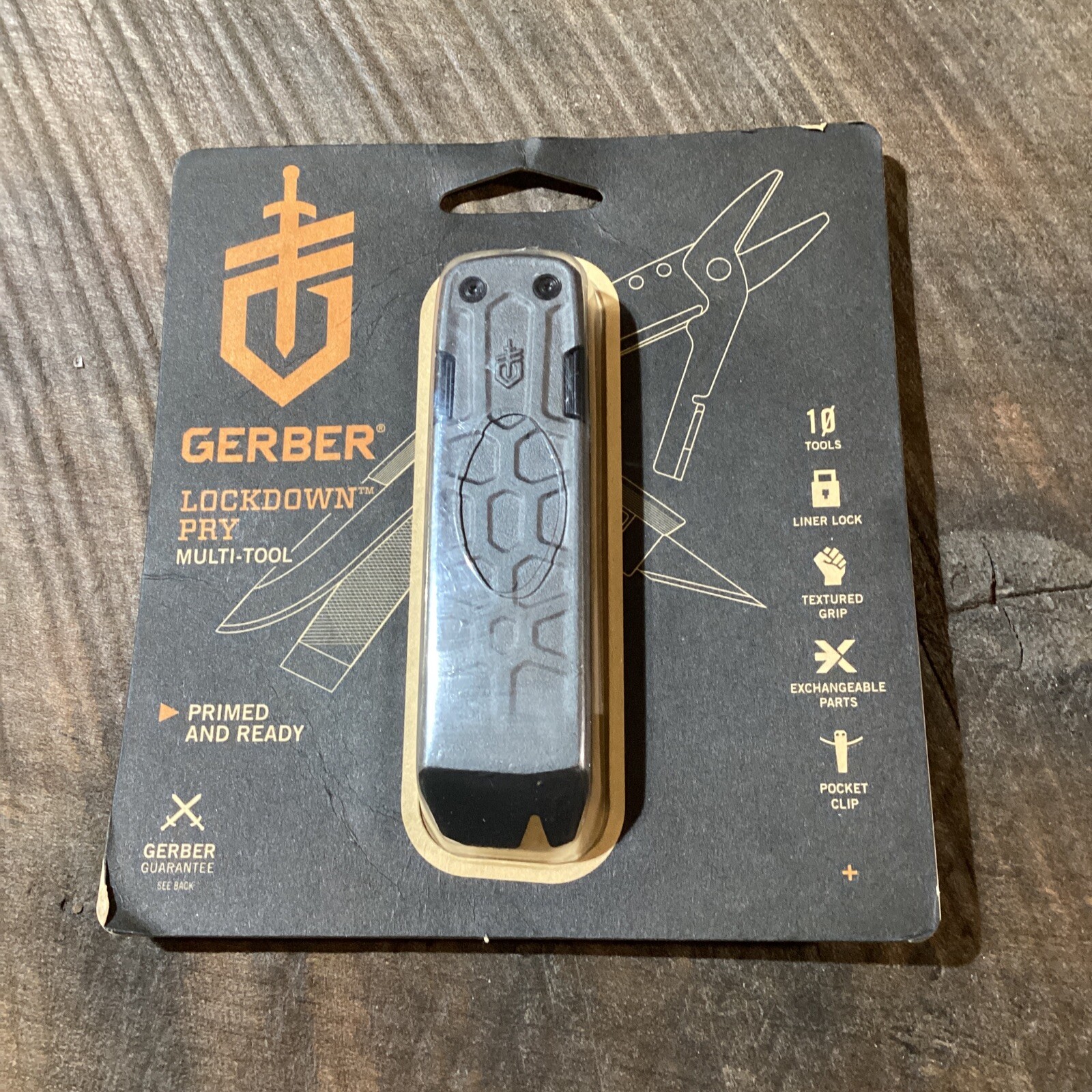 Gerber Lockdown Pry Multi-Tool, Stainless Steel Handles 31-003570